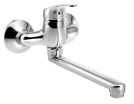 Przejdź do produktu AQUALINE 35 bateria ścienna, rozstaw 100mm, uchwyt płaski 220mm, chrom