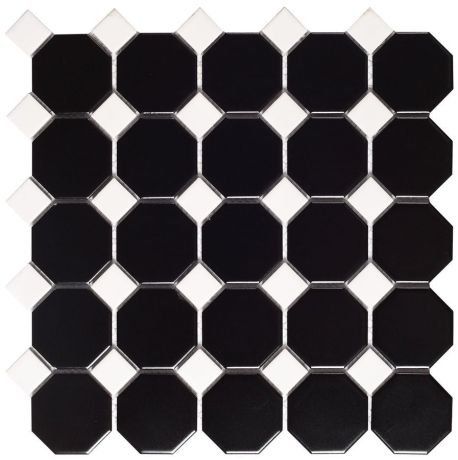 Przejdź do produktu TECH mozaika Octogon Black Matt 29,5x29,5