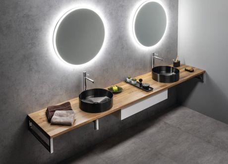 Przejdź do produktu Blat WOODY 2100x28x500mm, lite drewno dąb naturalny