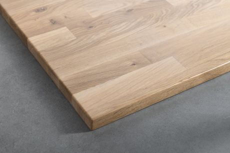 Przejdź do produktu Blat WOODY 2100x28x500mm, lite drewno dąb naturalny