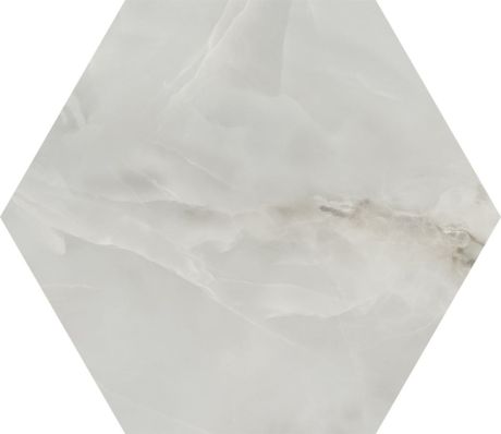 Przejdź do produktu ONYX AZ płytki podłogowe Silk Hex Light Grey 52x60 (0,94m2)