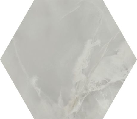 Przejdź do produktu ONYX AZ płytki podłogowe Silk Hex Dark Grey 52x60 (0,94m2)