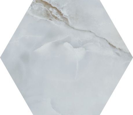 Przejdź do produktu ONYX AZ płytki podłogowe Silk Hex Light Blue 52x60 (0,94m2)