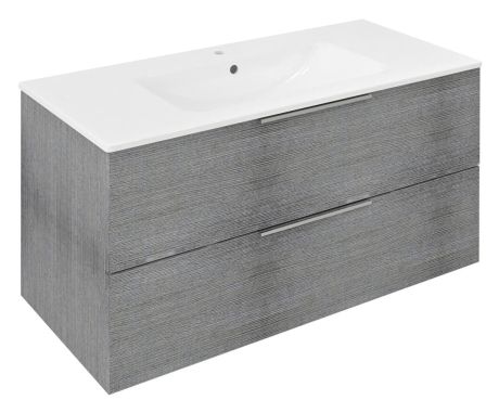 Przejdź do produktu CIRASA szafka umywalkowa 99,8x52x46cm, dąb srebrny