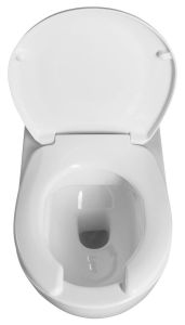 HANDICAP przedłużana misa WC dla niepełnosprawnych, rimless 37x70 cm, biały
