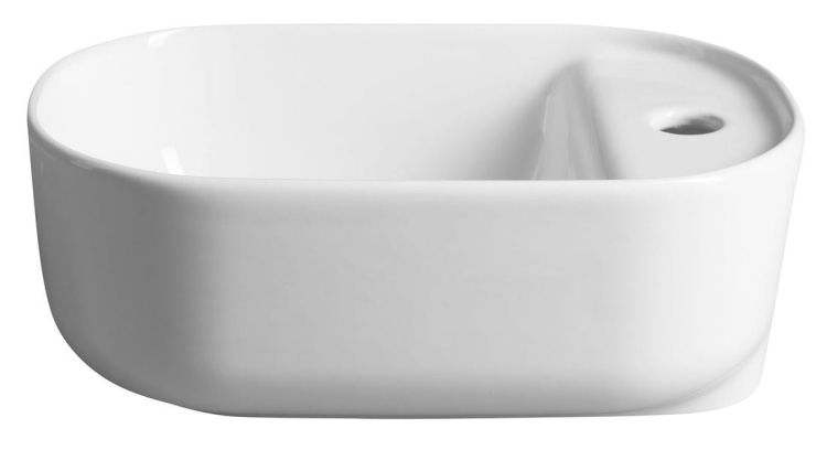 MANAKI umywalka ceramiczna 42x28 cm, biały