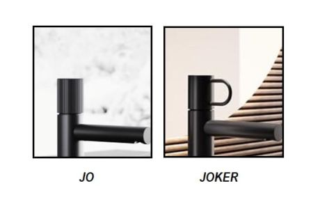 Przejdź do produktu Czarna bateria bidetowa stojąca 19 cm z korkiem klik-klak Paffoni Jo JO131KNO