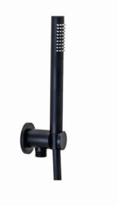 Czarna słuchawka prysznicowa