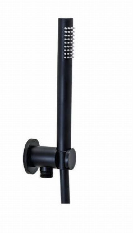 Czarna słuchawka prysznicowa