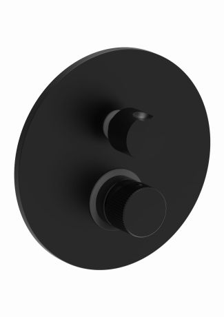 Przejdź do produktu Czarna bateria prysznicowa podtynkowa 2-drożna z mechanicznym przełącznikiem Paffoni Jo-Joker JO018NO