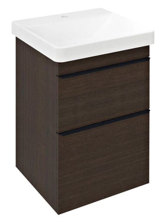 SITIA szafka umywalkowa 46,4x70x43,4cm, 2 szuflady, sosna rustykalna