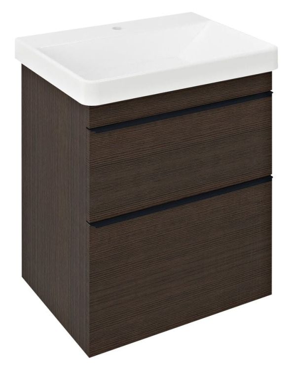 SITIA szafka umywalkowa 56,4x70x43,4cm, 2 szuflady, sosna rustykalna