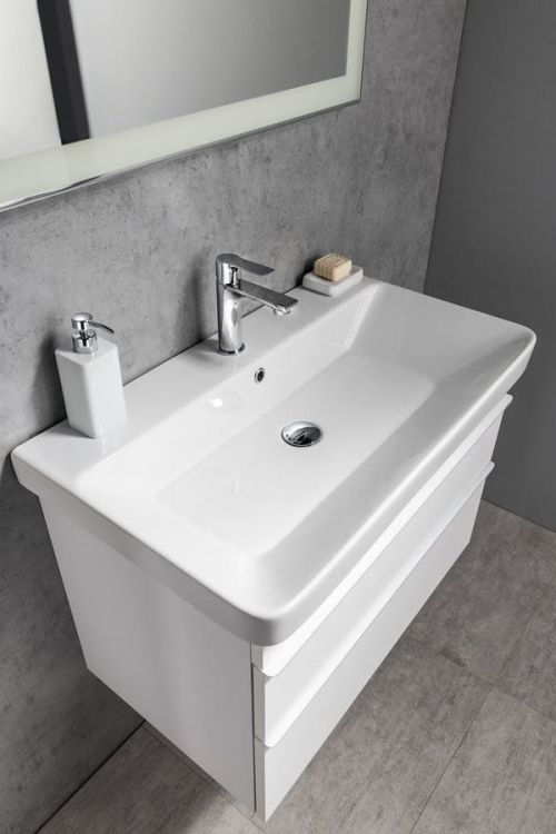 SITIA szafka umywalkowa 75,6x50x43,4cm, 2 szuflady, sosna rustykalna