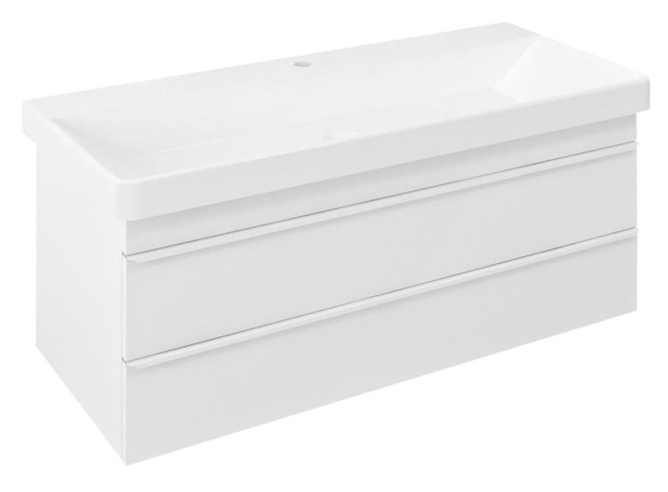 SITIA szafka umywalkowa 101,4x43,2x43,4cm, 2 szuflady, biały mat