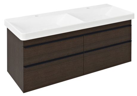 Przejdź do produktu SITIA szafka umywalkowa 116x50x44,2cm, 4 szuflady, sosna rustykalna