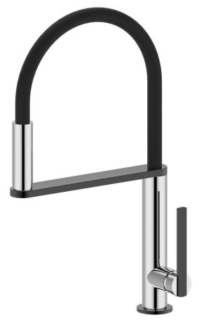 Przejdź do produktu NIMOA bateria kuchenna z prysznicem, chrom/gun metal