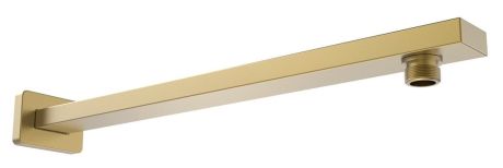 Przejdź do produktu Ramię prysznicowe kwadratowe niskie, 380mm, złoto mat