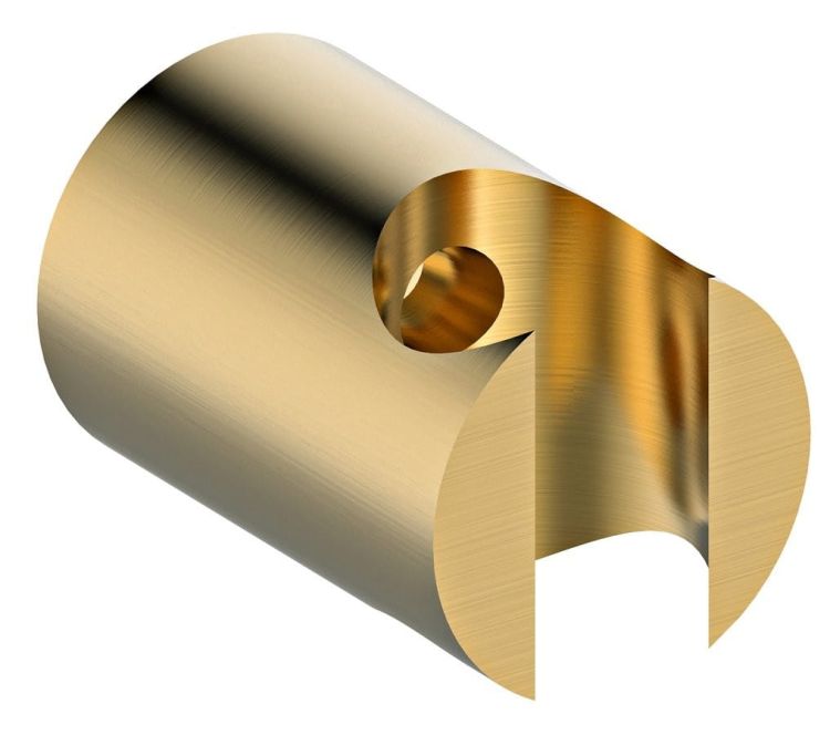 Uchwyt prysznica, złoto mat