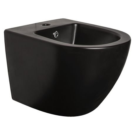 Przejdź do produktu Bidet podwieszany 36x49 cm Kerra Delos BLM BID czarny półmat