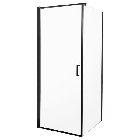 Przejdź do produktu Kabina natryskowa kwadratowa 90x90x196 cm Kerra Hera 90 czarny mat