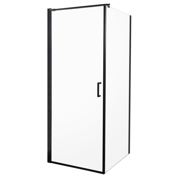 Kabina natryskowa kwadratowa 90x90x196 cm Kerra Hera 90 czarny mat