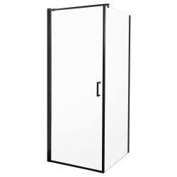 Kabina natryskowa kwadratowa 80x80x196 cm Kerra Hera 80 czarny mat