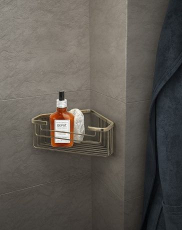 Przejdź do produktu SMART półka narożna do kabiny prysznicowej, 200x80x151mm, brąz