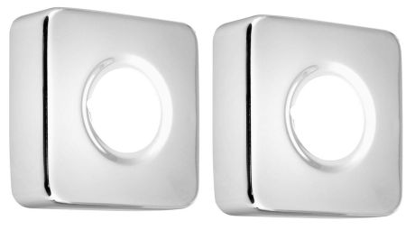Przejdź do produktu Rozeta kwadratowa 59/25mm, wysokość 20mm, chrom