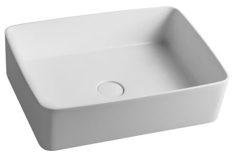 Przejdź do produktu THIN umywalka nablatowa 50x37 cm, biały mat