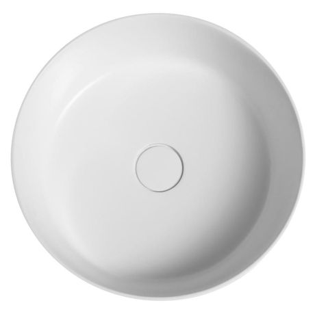 Przejdź do produktu THIN umywalka nablatowa, średnica 38cm, biały mat