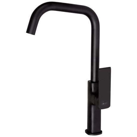 Przejdź do produktu Czarna bateria kuchenna stojąca 38 cm z ruchomą wylewką Loge Maroko MA 25 Black