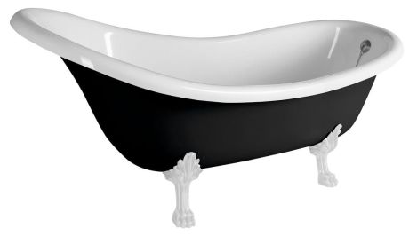 Przejdź do produktu BRIXTON wanna wolnostojąca 174x83x81 cm, czarny/biały