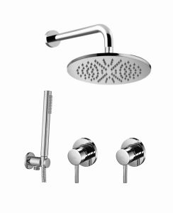 Zestaw natryskowy podtynkowy z deszczownicą Paffoni Light LIG010CR70ZSC3A chrom