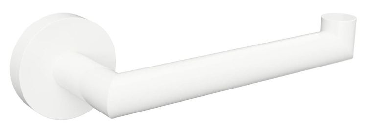 X-ROUND WHITE wieszak na papier toaletowy, biały mat