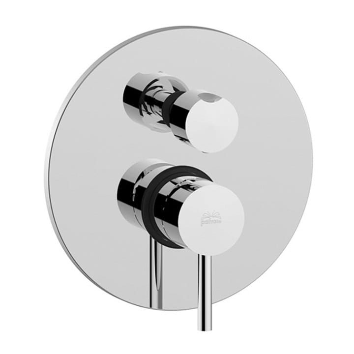 Bateria prysznicowa podtynkowa z przełącznikiem Paffoni Light LIG018CR chrom