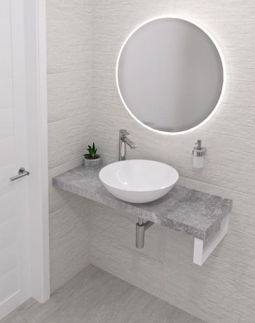 Przejdź do produktu AVICE blat pod umywalkę 160x36cm, grubość 5cm, Cement
