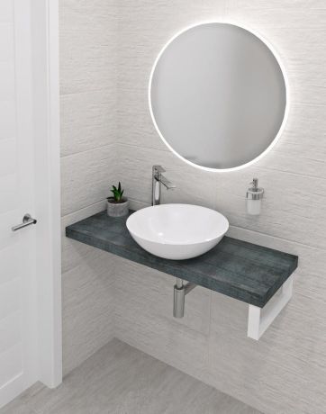 Przejdź do produktu AVICE blat pod umywalkę 170x36cm, grubość 5cm, Aquamarine