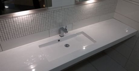 Przejdź do produktu Umywalka na dowolny wymiar z materiału Solid Surface z dużą misą Lite SOL