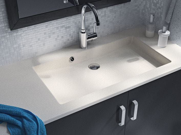 Umywalka na zamówienie z materiałów Solid Surface z misą Lite SOL