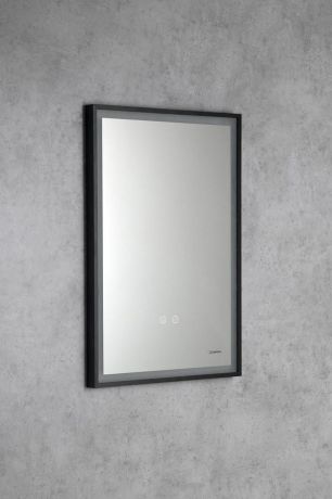 Przejdź do produktu SORT lustro z oświetleniem LED 47x70cm, czujnik, folia anti-fog, 3000-6500°K, czarny mat