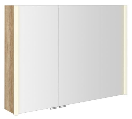 Przejdź do produktu ALIX szafka z lustrem, oświetlenie LED 96x70x17,5cm, dąb Alabama