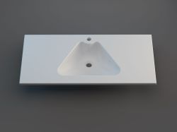 Umywalka na indywidualny wymiar z materiału Solid Surface z misą Delta SOL