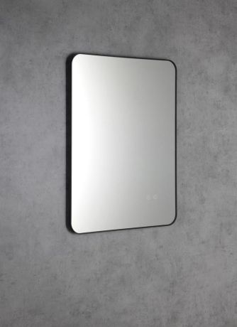 Przejdź do produktu SHARON lustro podświetlane LED, 60x80cm, czujnik, folia anti-fog, 3000-6500°K, czarny mat