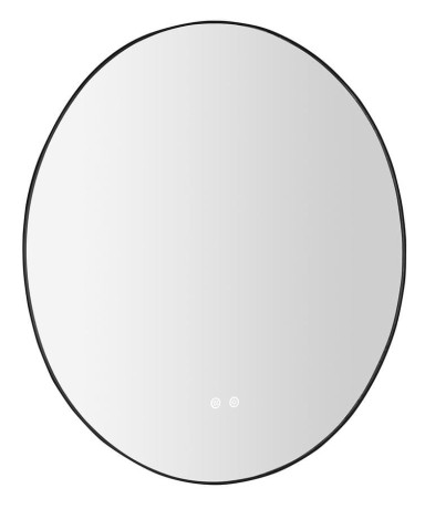 Przejdź do produktu SHARON lustro okrągłe podświetlane LED, ø 80cm, czujnik, folia anti-fog, 3000-6500°K, czarny mat