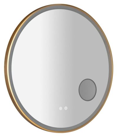 Przejdź do produktu TARAN lustro okrągłe z oświetleniem LED, ø 80cm, lusterko kosmetyczne, czujnik, folia anti-fog, 3000-6500°K, sunset