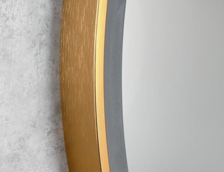 TARAN lustro okrągłe z oświetleniem LED, ø 80cm, lustro kosmiczne, czujnik, folia przeciwmgielna, 3000-6500°K, sunset