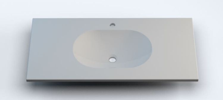 Umywalka na indywidualny wymiar z Corianu z misą Loop SOL