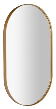 Przejdź do produktu PUNO Owalne lustro w ramie 50x85cm, złoty mat