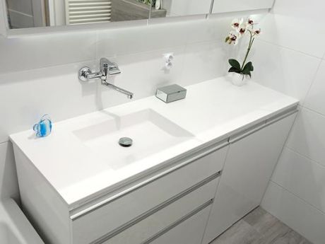 Przejdź do produktu Umywalka na indywidualny wymiar z Corianu z misą Custom SOL