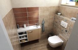 LATUS VI szafka umywalkowa 50x50x22 cm, prawa, dąb Alabama